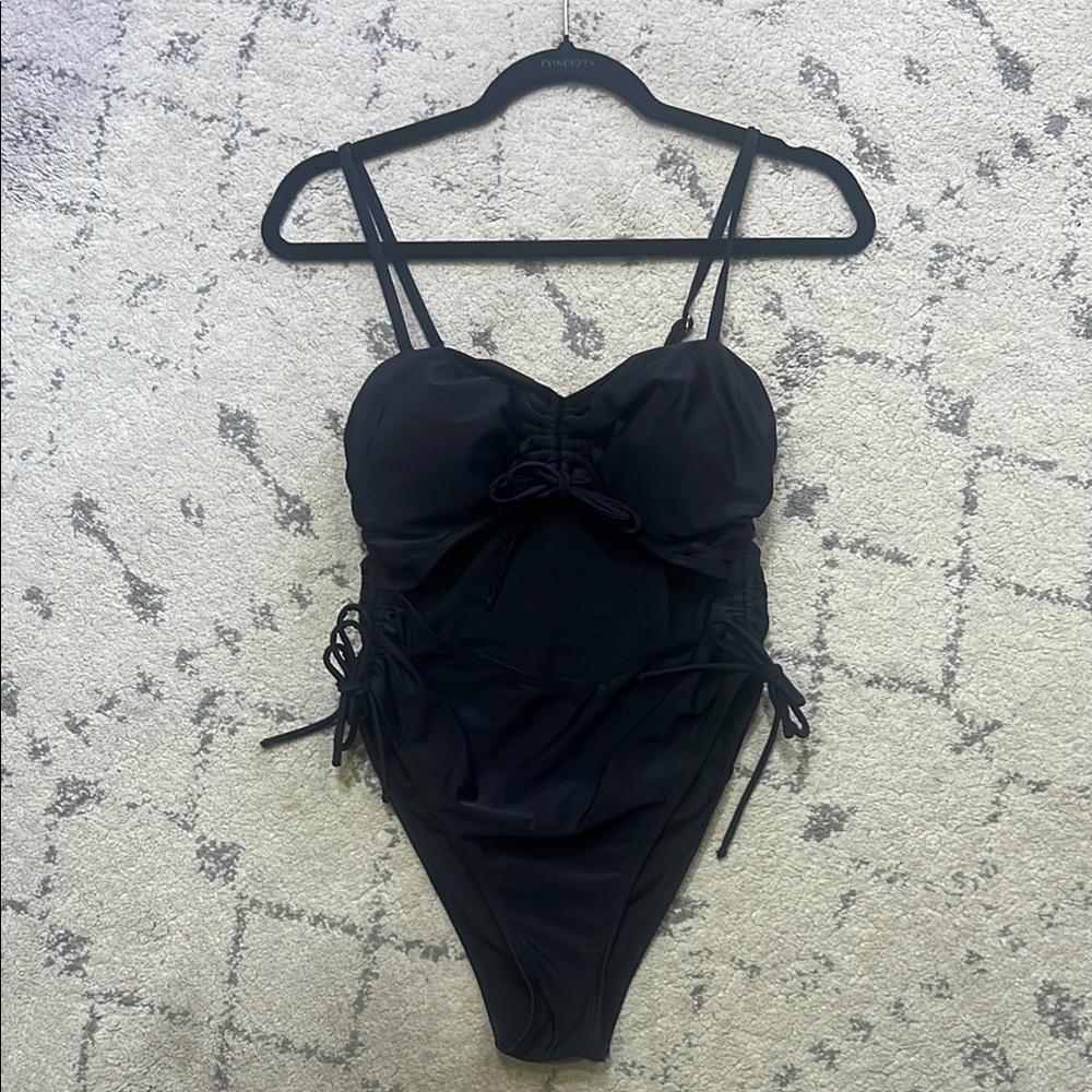 Black One-Piece Swimsuit